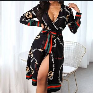 Fashion wrap dress